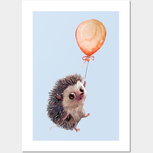 Adorable Hedgehog 3 Wall Art by EveFarb